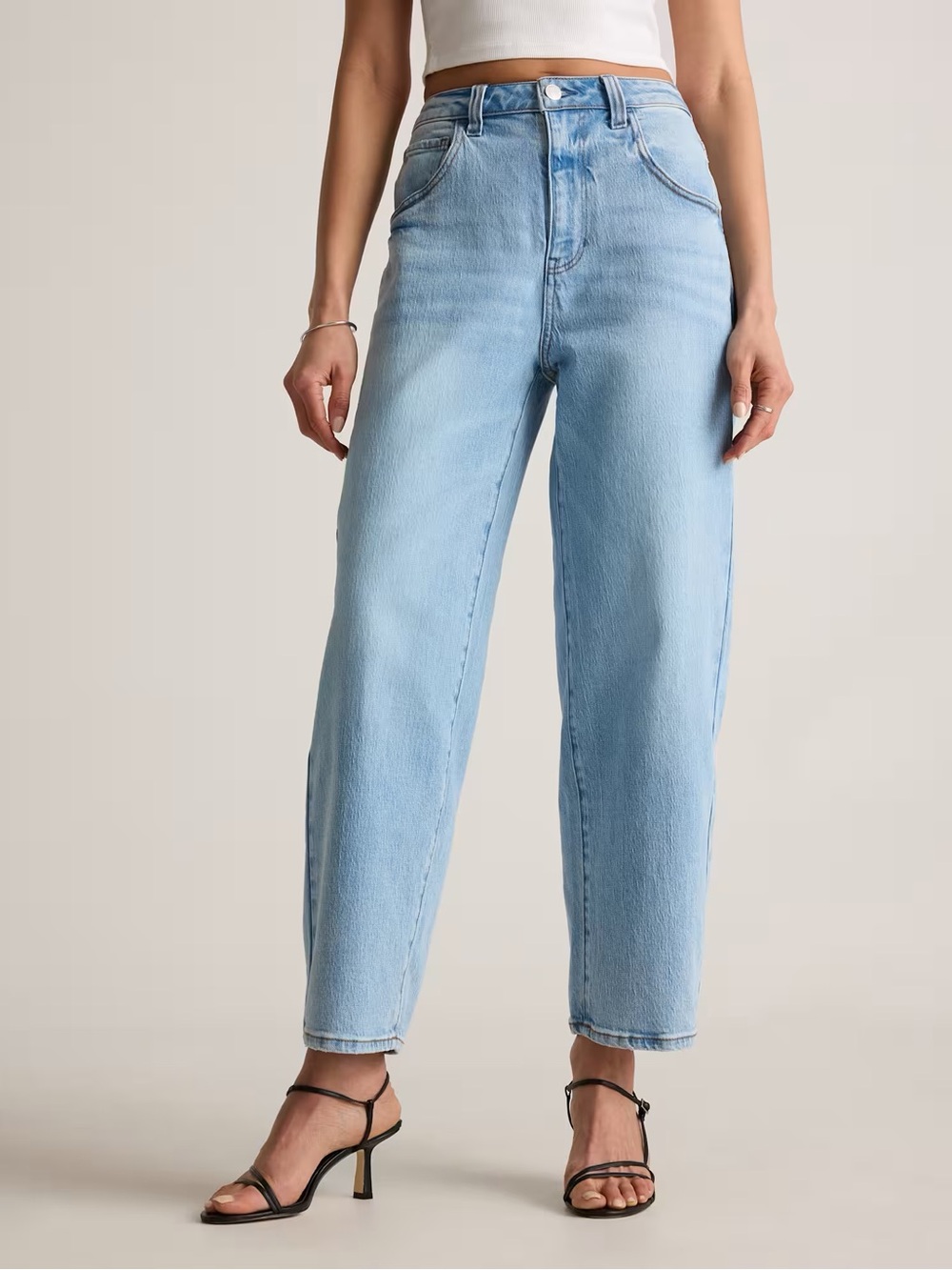 Quince Light Blue Boyfriend Jeans